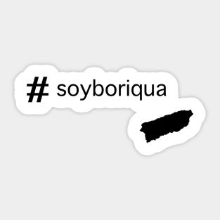 #soyboriqua Sticker